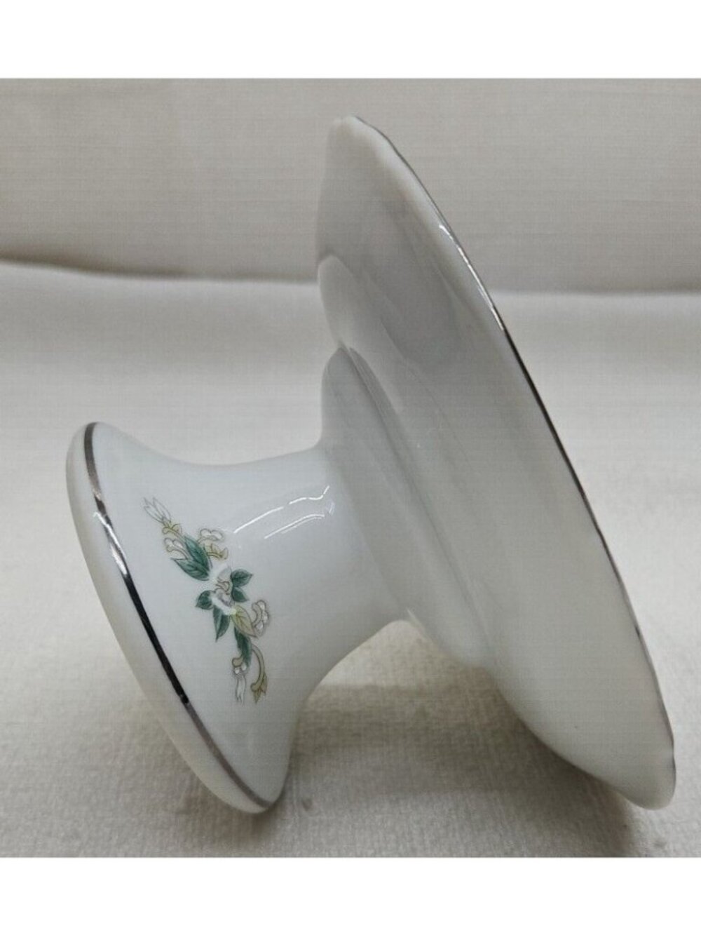 25th Anniversary Pedestal Cake Stand Silver Jubilee Wedding Bells Compote - Picture 7 of 14
